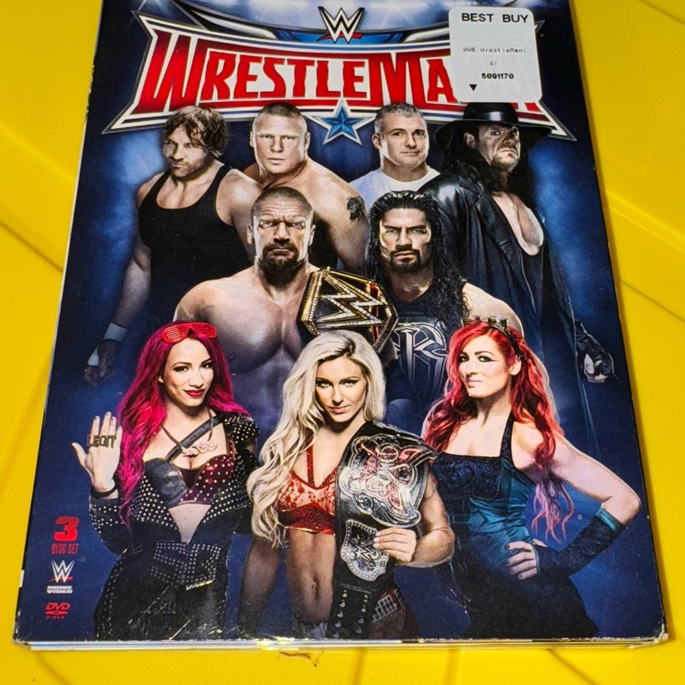 WWE WrestleMania DVD - Blue and Red Cover